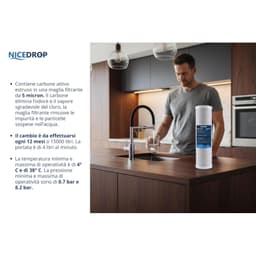 NICEDROP Filtro Sedimenti 10 Pollici 25 Micron 3PZ - Vista 7
