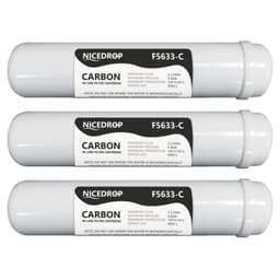 NICEDROP Filtro a Carbone in Linea 12" Pollici Carbon  3PZ - Vista 1