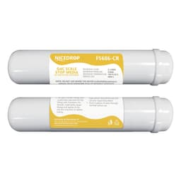 NICEDROP Filtro in Linea 12" Carbone + Resine 2PZ - Vista 1