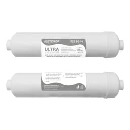 NICEDROP Filtro in Linea Ultrafiltrazione 10" Carbone e Membrana Cava 0,1 Micron 2PZ - Vista 1