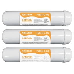 NICEDROP Filtri in Linea per Impianti ad Osmosi Argentizzato Batteriostatico -3PZ - Vista 1