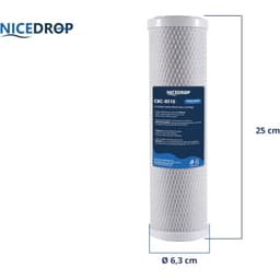NICEDROP Carbon Block CTO 10“ 5 Micron - Vista 3