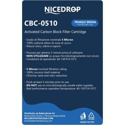 NICEDROP Carbon Block CTO 10“ 5 Micron - Vista 7