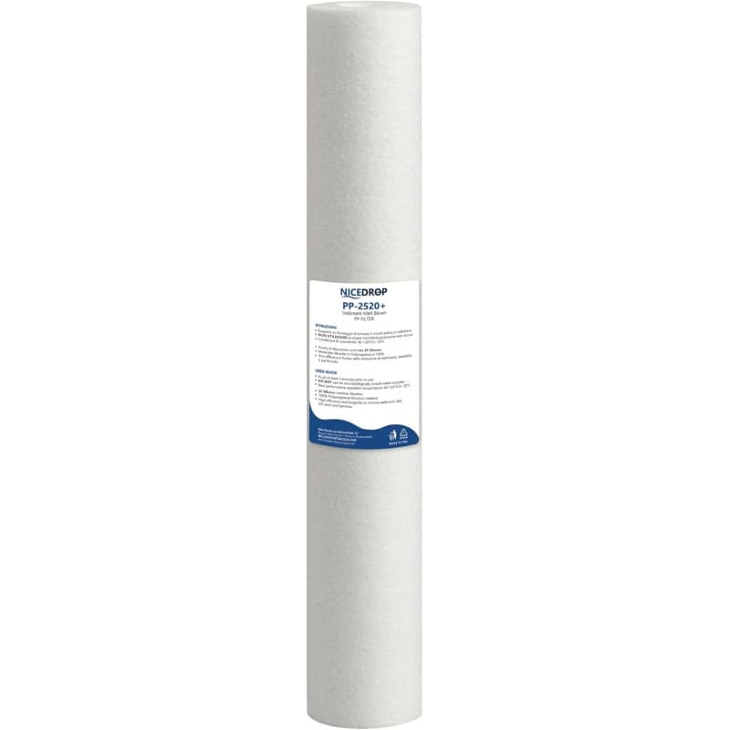 NICEDROP Filtro Sedimenti 20 Pollici 25 Micron