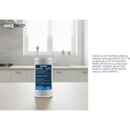 NICEDROP Carbon Block CTO 5 Pollici - 5 Micron - Vista 6