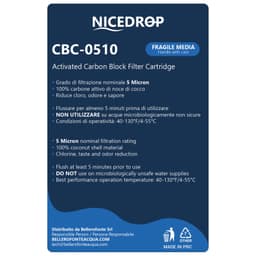 NICEDROP Carbon Block CTO 10“ 5 Micron 3PZ - Vista 9