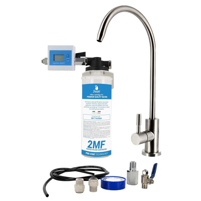 Sistema di Filtrazione Acqua da Sottolavello FILTRO 2MF con contalitri