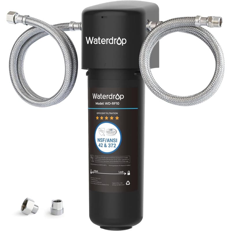 Waterdrop 10UA Filtro Acqua Sistema, depuratore acqua domestico per sotto bancone