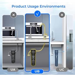 Waterdrop 10UB-UF 0,01 μm Ultra filtrazione , sistema di filtraggio dell'acqua del lavandino - Vista 6
