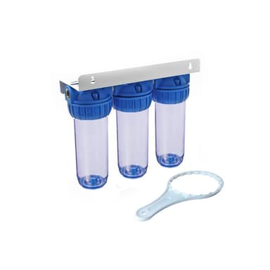 Batteria tris contenitore tazza porta filtro 10"