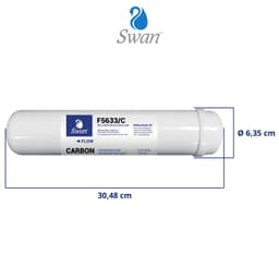 Filtro in linea Swan carbone - Vista 3