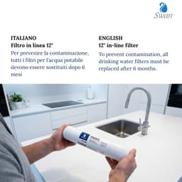 Filtro in linea Swan carbone - Vista 4
