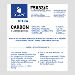 Filtro in linea Swan carbone - Vista 7