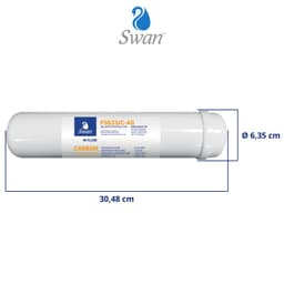 Scatola 6 filtri in linea Swan 12" carbone + Ag - Vista 4