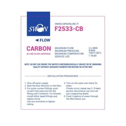Filtro in linea Swan 10" Carbon Block - Vista 2