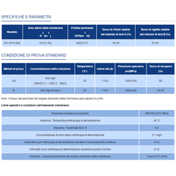 Membrana osmosi inversa SWAN 3013 - 600 GPD - Vista 4