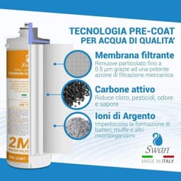 Sistema di Filtrazione Acqua Sottolavello Filtro 2 MFAG Testa QL1 Tubi raccordi - Vista 3