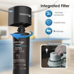 Waterdrop 10UA Filtro Acqua Sistema, depuratore acqua domestico per sotto bancone - Vista 5