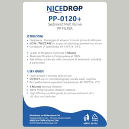 NICEDROP Filtro Sedimenti 20 Pollici 1 Micron Ultrafiltrazione. - Vista 8