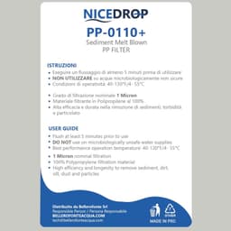 NICEDROP Filtro Sedimenti 10 Pollici 1 Micron Ultrafiltrazione - Vista 7