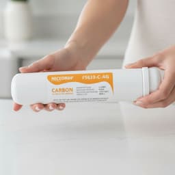 NICEDROP Filtri in Linea per Impianti ad Osmosi Argentizzato Batteriostatico -3PZ - Vista 5