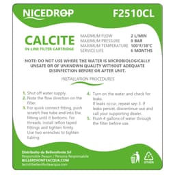 NICEDROP Filtri in Linea per Impianti ad Osmosi - remineralizzante-6PZ - Vista 9
