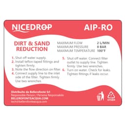 NICEDROP Filtro in Linea per Impianti ad Osmosi 6PZ - Vista 7