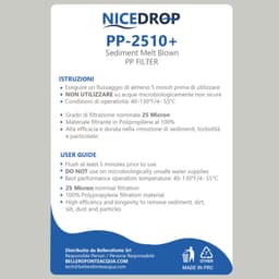 NICEDROP Filtro Sedimenti 10 Pollici 25 Micron 6PZ - Vista 10