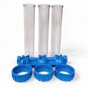 Batteria tris contenitore tazza porta filtro 20" - Vista 5