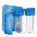 Batteria twin contenitore tazza porta filtro 10" - Vista 1