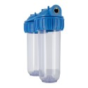 Batteria twin contenitore tazza porta filtro 10" - Vista 4