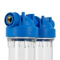 Batteria twin porta filtro 10"  trasparente-trasparente - Vista 5