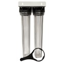Batteria twin porta filtro 20"  trasparente - Vista 3
