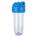 Contenitore tazza porta filtro 10" trasparente ottonata - Vista 1