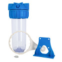 Contenitore tazza porta filtro 10" trasparente ottonata - Vista 3