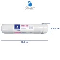Filtro in linea Swan 12" Carbon Block - F5633CB - Vista 2