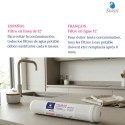 Filtro in linea Swan 12" Carbon Block - F5633CB - Vista 8