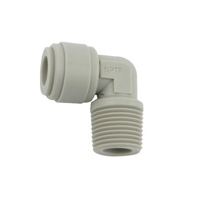 Gomito filettato 1/4" tubo 3/8"