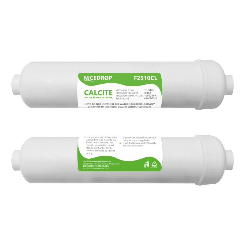 NICEDROP Filtri in Linea per Impianti ad Osmosi - remineralizzante-2PZ