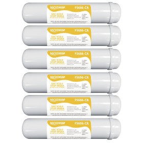 NICEDROP Filtro in Linea 12" Carbone + Resine 6PZ