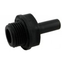 Raccordo innesto rapido diritto maschio 1/4" codolo 6mm - Vista 3