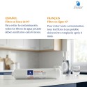 Scatola 6 filtri in linea Swan 10" carbone + Ag - F2533C-AG - Vista 6