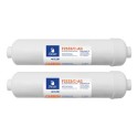 Scatola di 2 pz Filtro in linea Swan 10" carbone + Ag - F2533C-AG - Vista 1