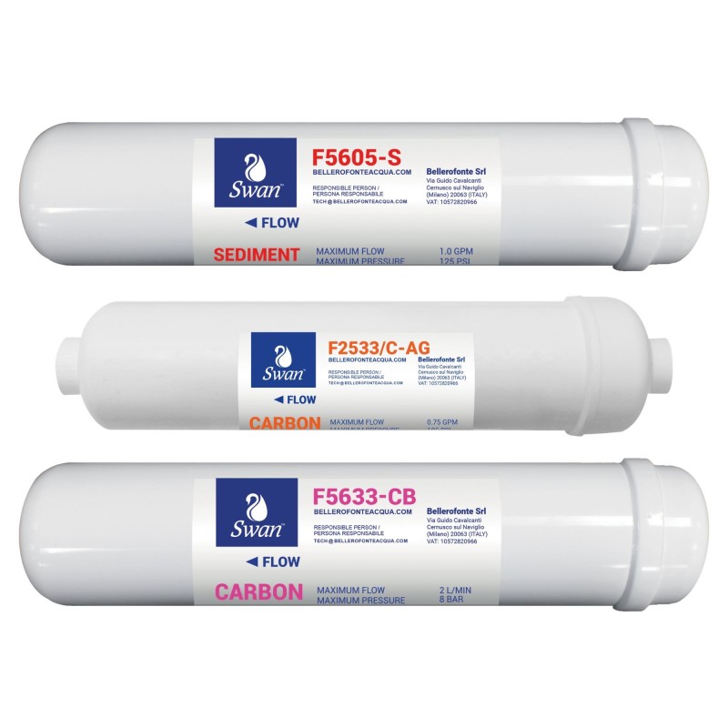 Set filtrazione osmosi plus F5605-S - F5633CB - F2533C-AG