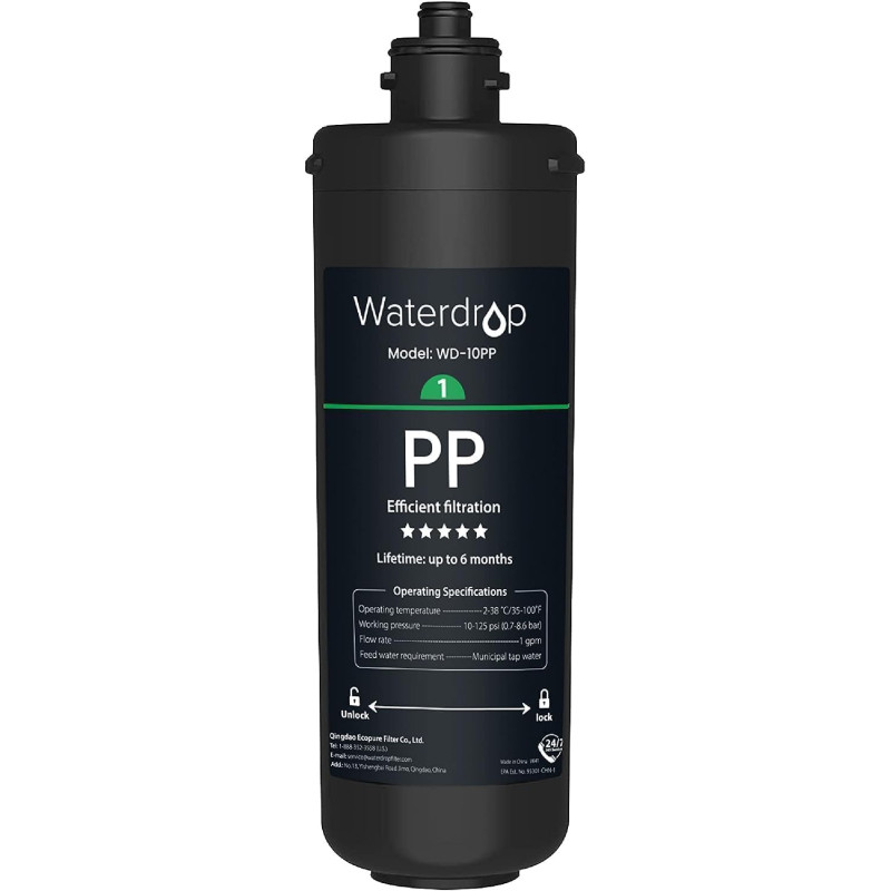 Waterdrop WD-10PP Filtro Acqua Sottolavello